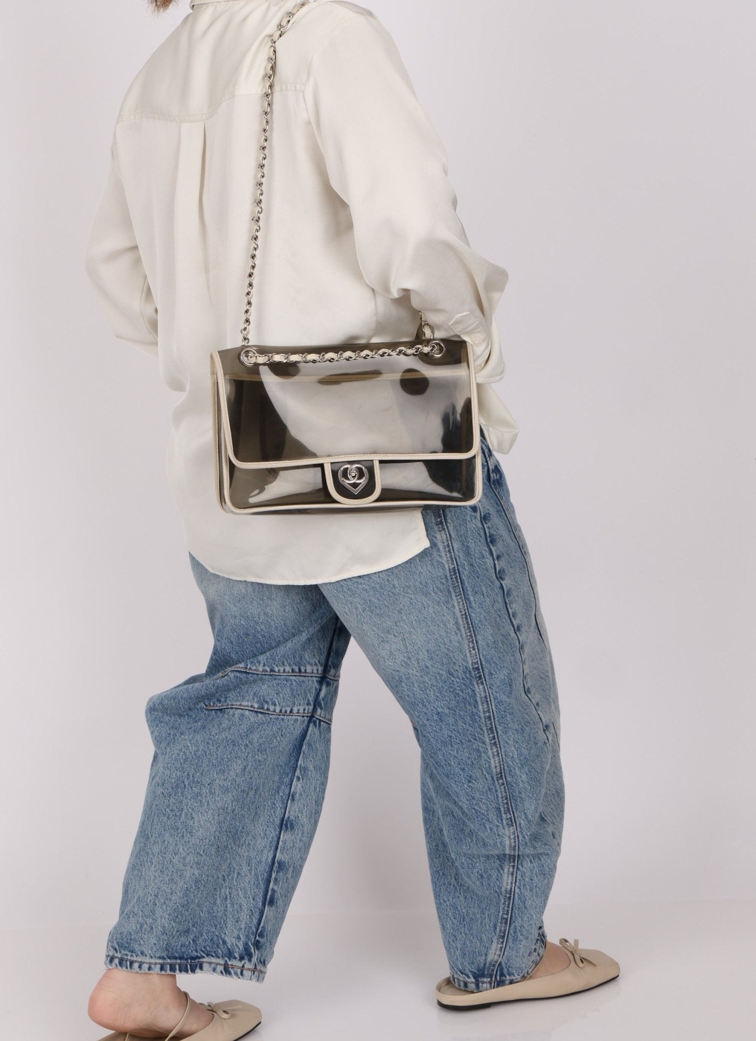 Chanel 2008 Transparent Heart Classic Flap - FashioNica