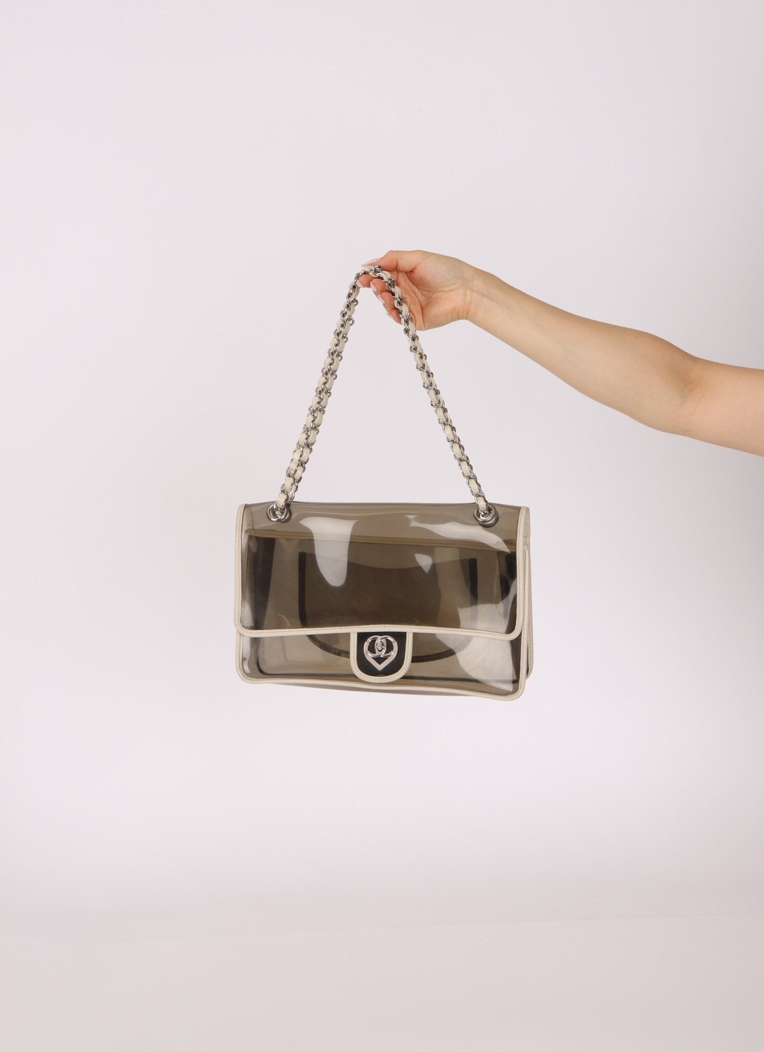 Chanel 2008 Transparent Heart Classic Flap - FashioNica