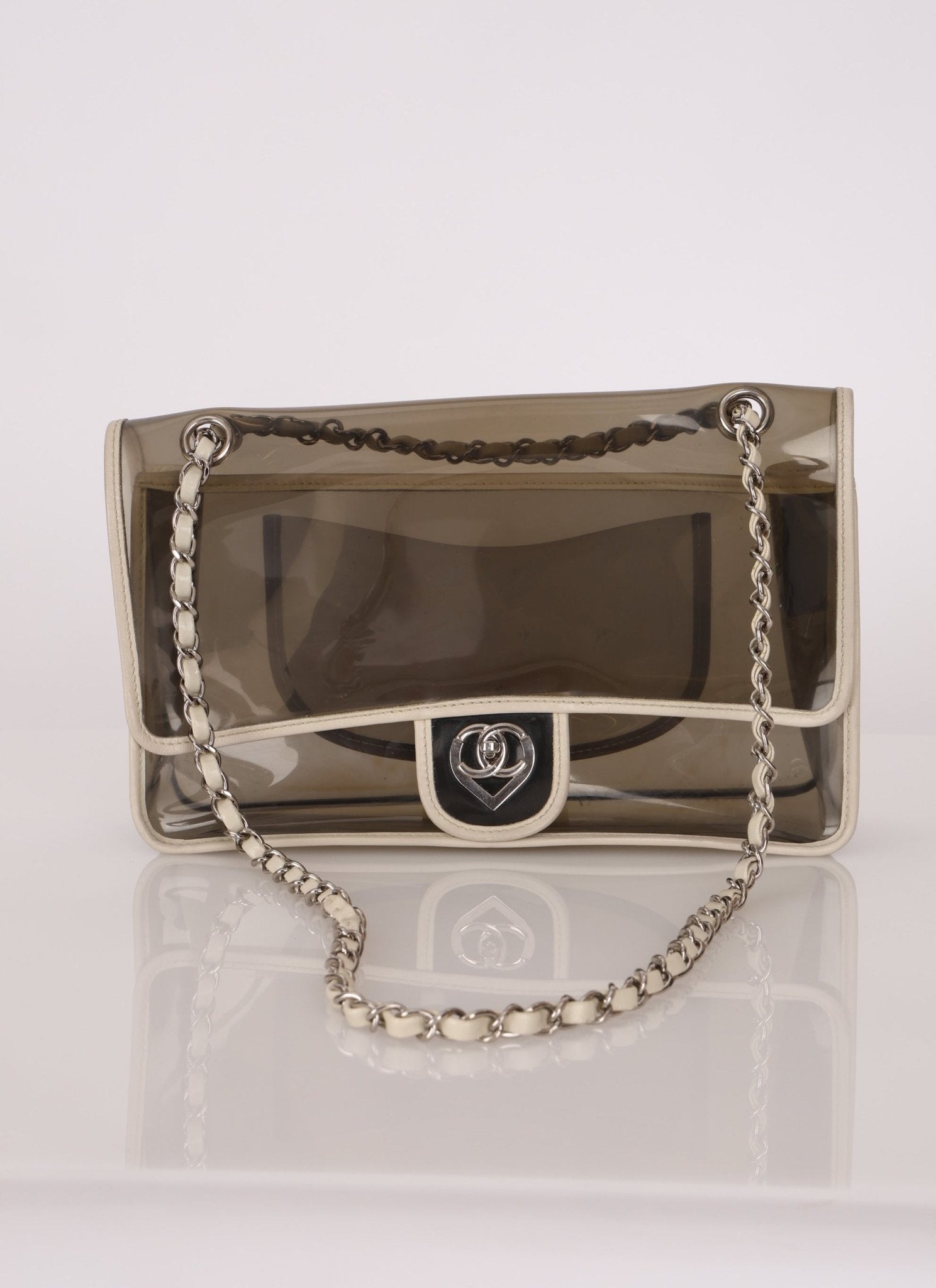 Chanel 2008 Transparent Heart Classic Flap - FashioNica