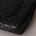 Chanel 2009 Black Lambskin Valentine Medium Chain Flap Bag - FashioNica