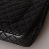 Chanel 2009 Black Lambskin Valentine Medium Chain Flap Bag - FashioNica