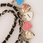 Chanel 2009 Black Lambskin Valentine Medium Chain Flap Bag - FashioNica