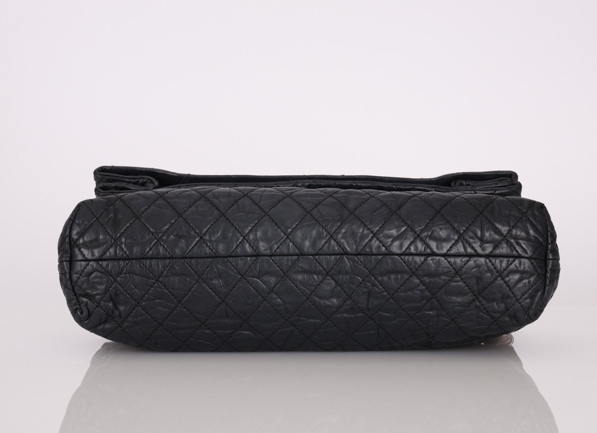 Chanel 2009 Crinkled Calfskin Fold Over Flap Bag - FashioNica