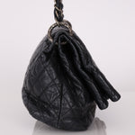 Chanel 2009 Crinkled Calfskin Fold Over Flap Bag - FashioNica
