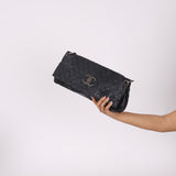 Chanel 2009 Crinkled Calfskin Fold Over Flap Bag - FashioNica