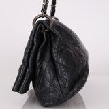 Chanel 2009 Crinkled Calfskin Fold Over Flap Bag - FashioNica