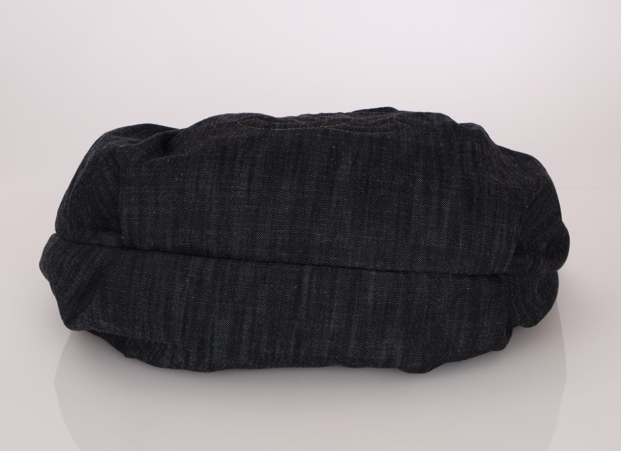 Chanel 2009 Denim Stretch Spirit CC Cabas Hobo - FashioNica