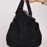 Chanel 2009 Denim Stretch Spirit CC Cabas Hobo - FashioNica