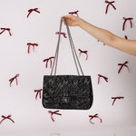 Chanel 2009 Paris - Shanghai Tweed Pudong Swarovski Crystal Single Flap - FashioNica