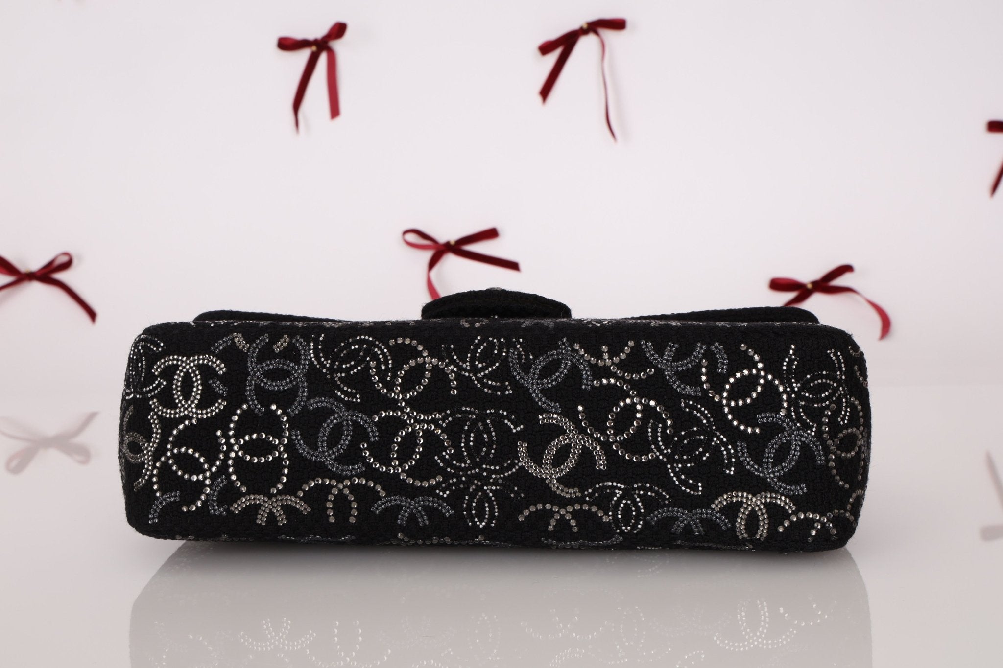 Chanel 2009 Paris - Shanghai Tweed Pudong Swarovski Crystal Single Flap - FashioNica