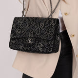 Chanel 2009 Paris - Shanghai Tweed Pudong Swarovski Crystal Single Flap - FashioNica