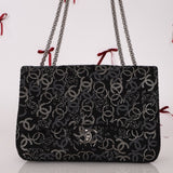 Chanel 2009 Paris - Shanghai Tweed Pudong Swarovski Crystal Single Flap - FashioNica