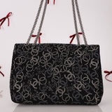 Chanel 2009 Paris - Shanghai Tweed Pudong Swarovski Crystal Single Flap - FashioNica