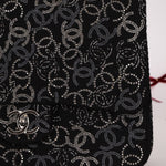 Chanel 2009 Paris - Shanghai Tweed Pudong Swarovski Crystal Single Flap - FashioNica