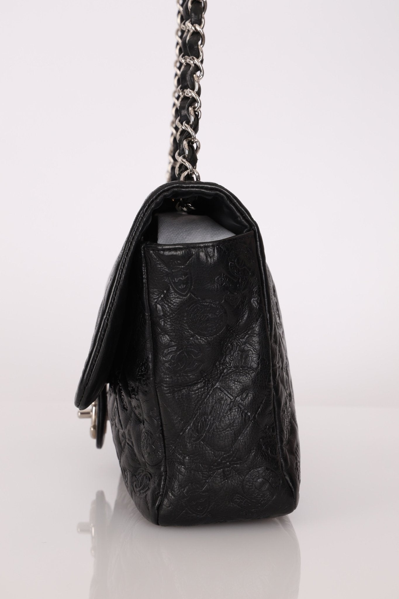 Chanel 2010 Calfskin Embossed Lucky Charms Symbol Flap Bag - FashioNica