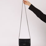 Chanel 2011 Black Lambskin Camellia Wallet on Chain - FashioNica