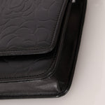 Chanel 2011 Black Lambskin Camellia Wallet on Chain - FashioNica