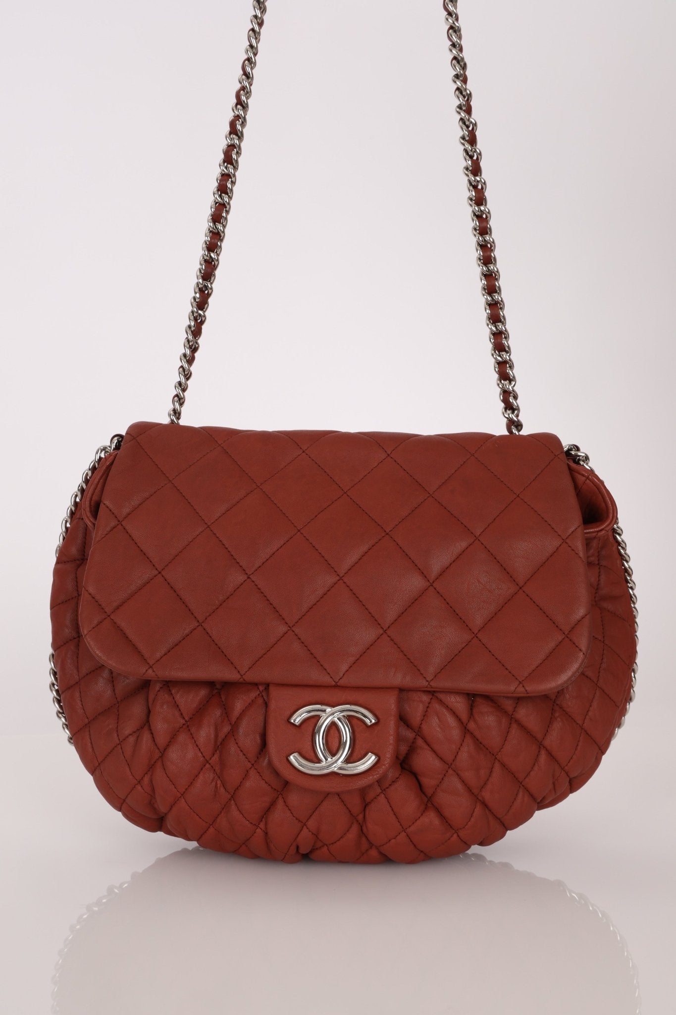 Chanel 2011 Bordeaux Large Chain Around Flap Bag - FashioNica