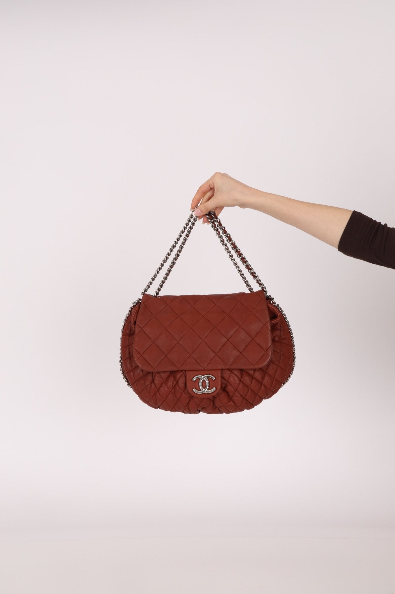Chanel 2011 Bordeaux Large Chain Around Flap Bag - FashioNica