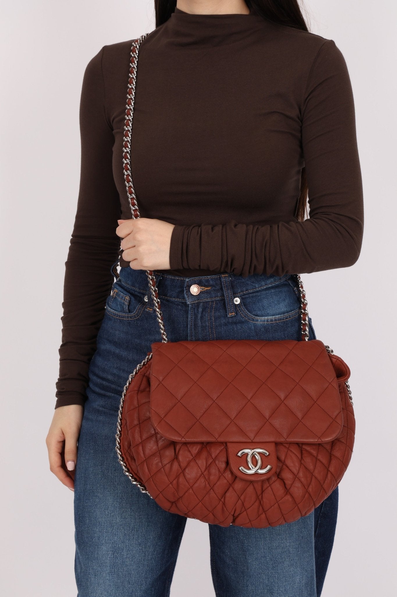 Chanel 2011 Bordeaux Large Chain Around Flap Bag - FashioNica