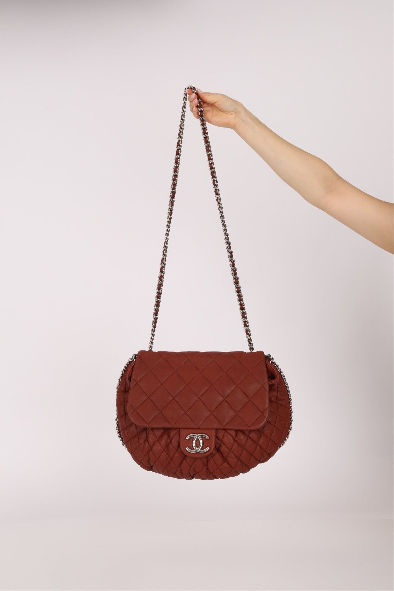 Chanel 2011 Bordeaux Large Chain Around Flap Bag - FashioNica