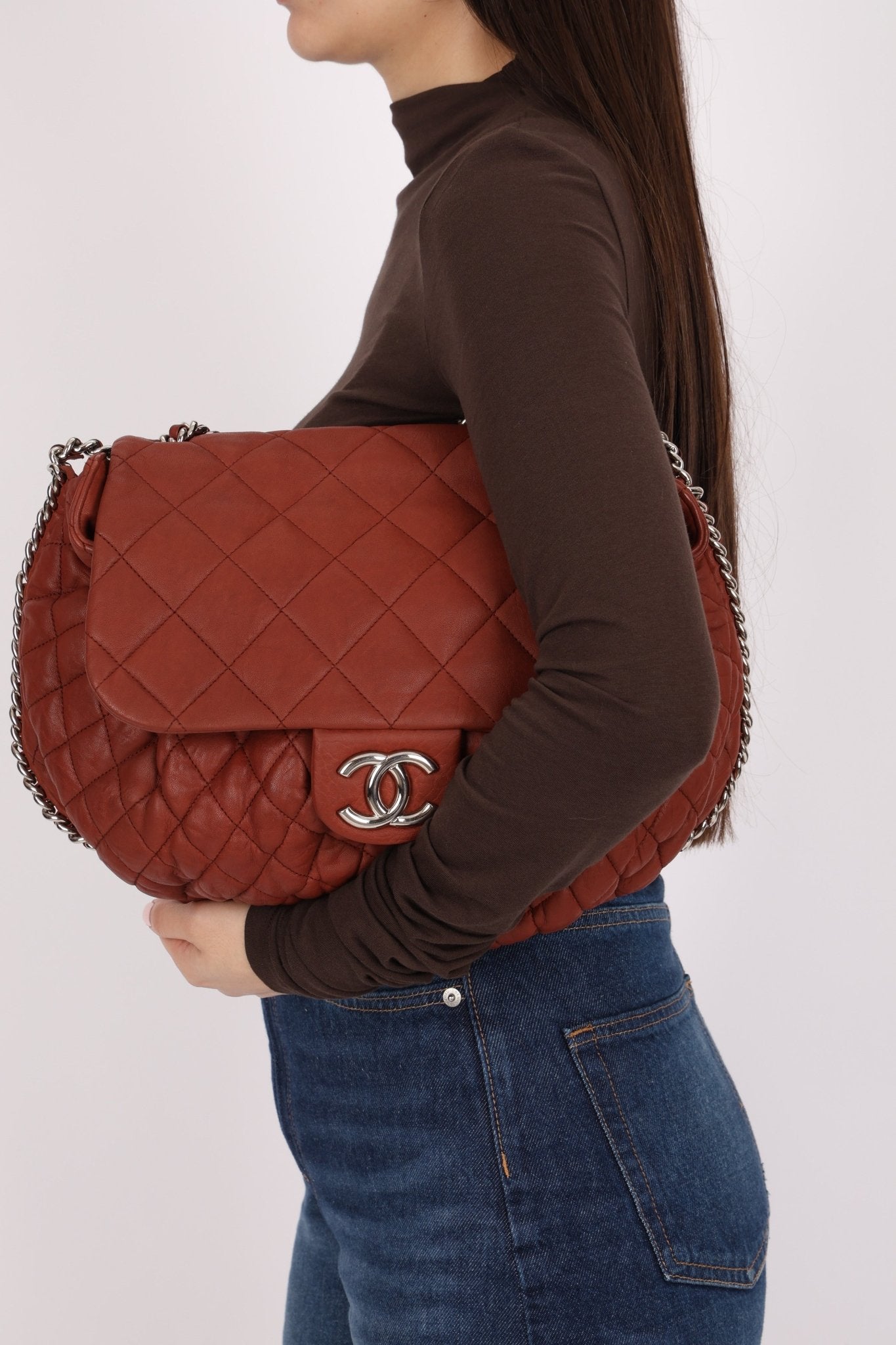 Chanel 2011 Bordeaux Large Chain Around Flap Bag - FashioNica