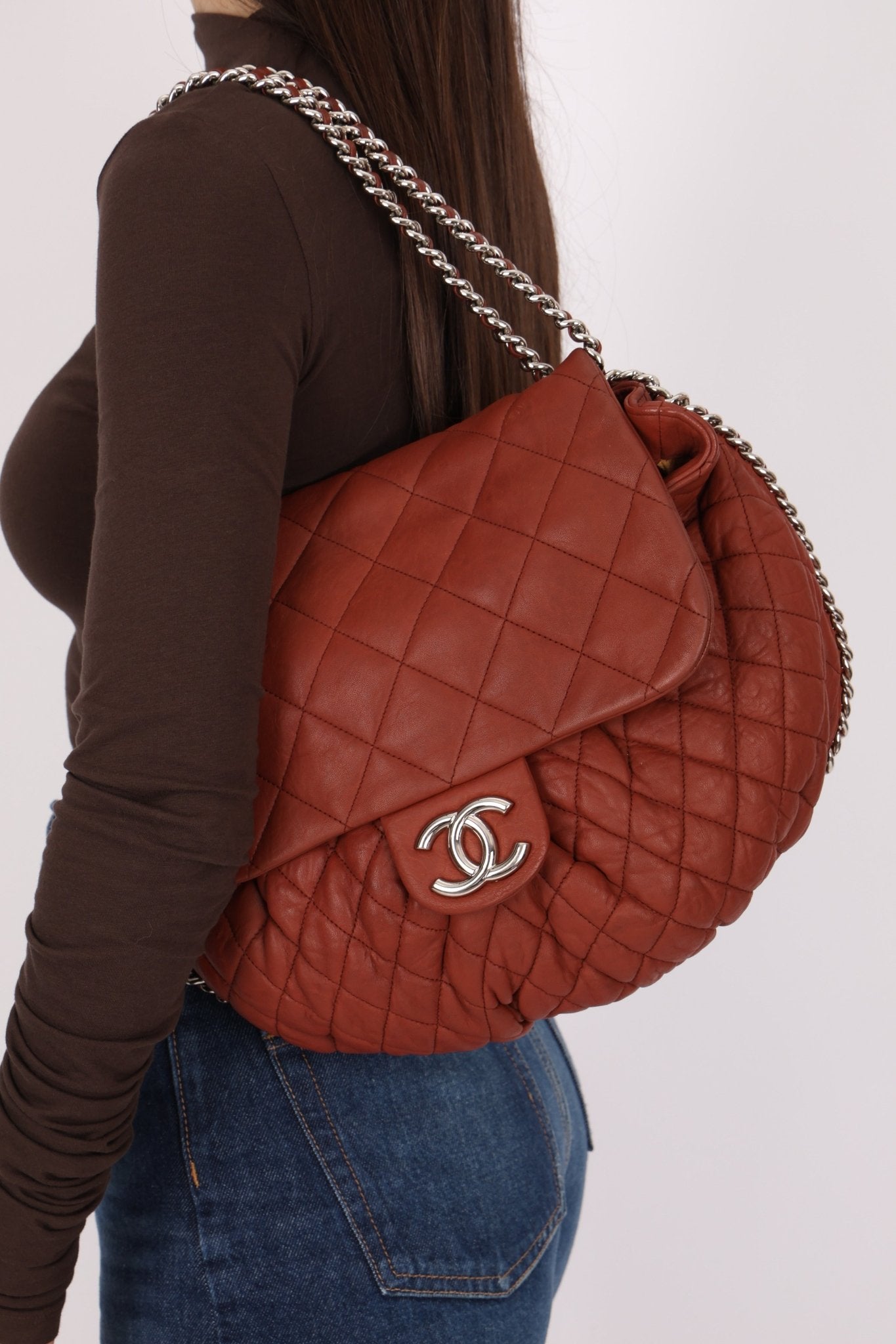 Chanel 2011 Bordeaux Large Chain Around Flap Bag - FashioNica
