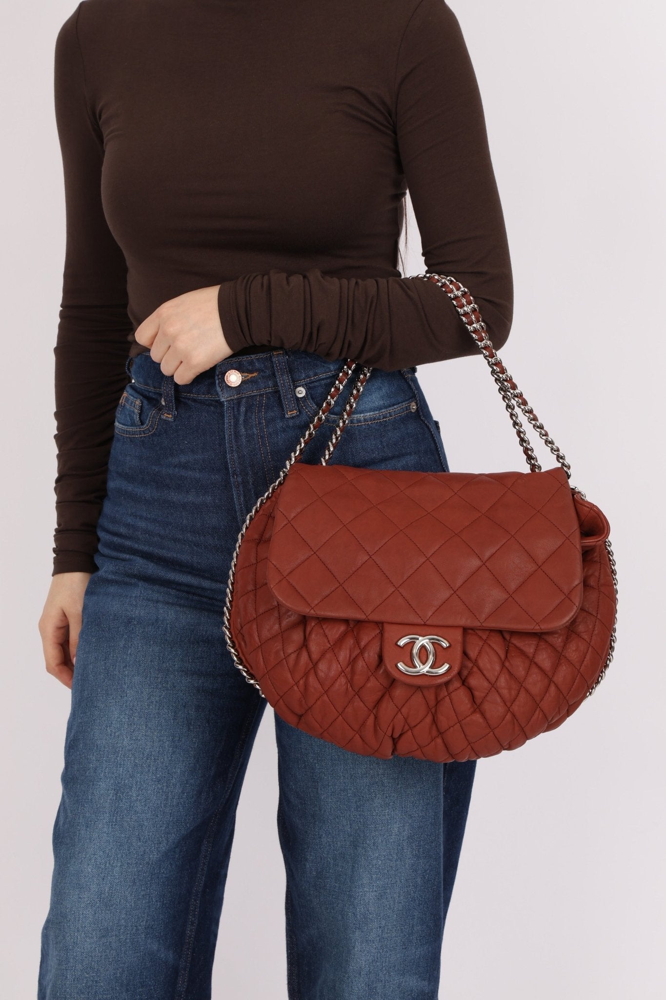 Chanel 2011 Bordeaux Large Chain Around Flap Bag - FashioNica