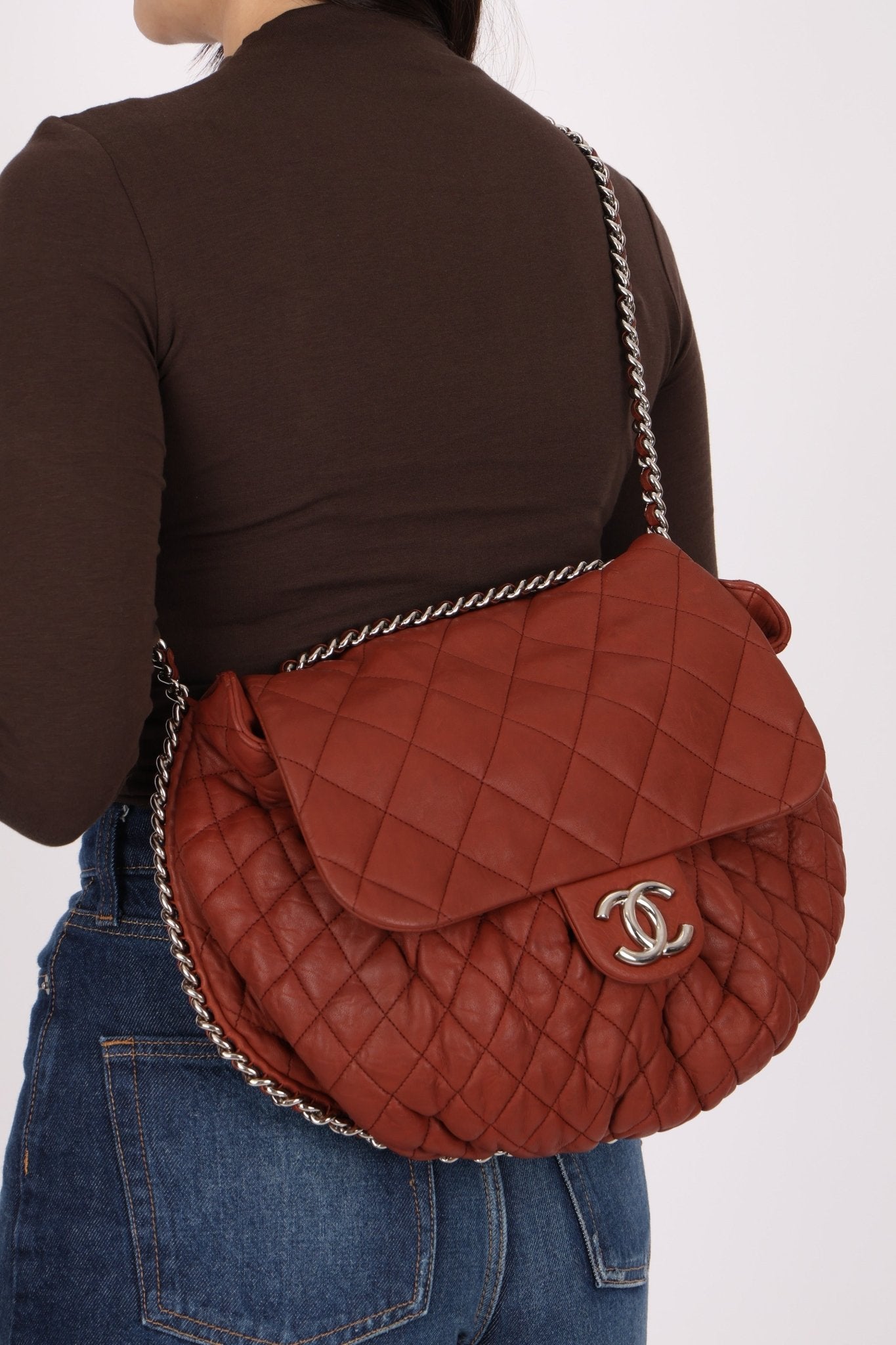 Chanel 2011 Bordeaux Large Chain Around Flap Bag - FashioNica