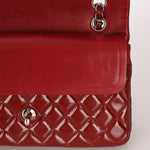 Chanel 2011 Burgundy Patent Medium Classic Double Flap - FashioNica