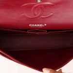 Chanel 2011 Burgundy Patent Medium Classic Double Flap - FashioNica