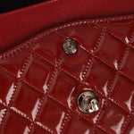 Chanel 2011 Burgundy Patent Medium Classic Double Flap - FashioNica
