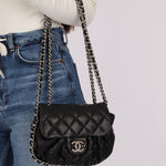 Chanel 2011 Calfskin Chain Around Dumpling Crossbody - FashioNica