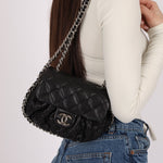 Chanel 2011 Calfskin Chain Around Dumpling Crossbody - FashioNica