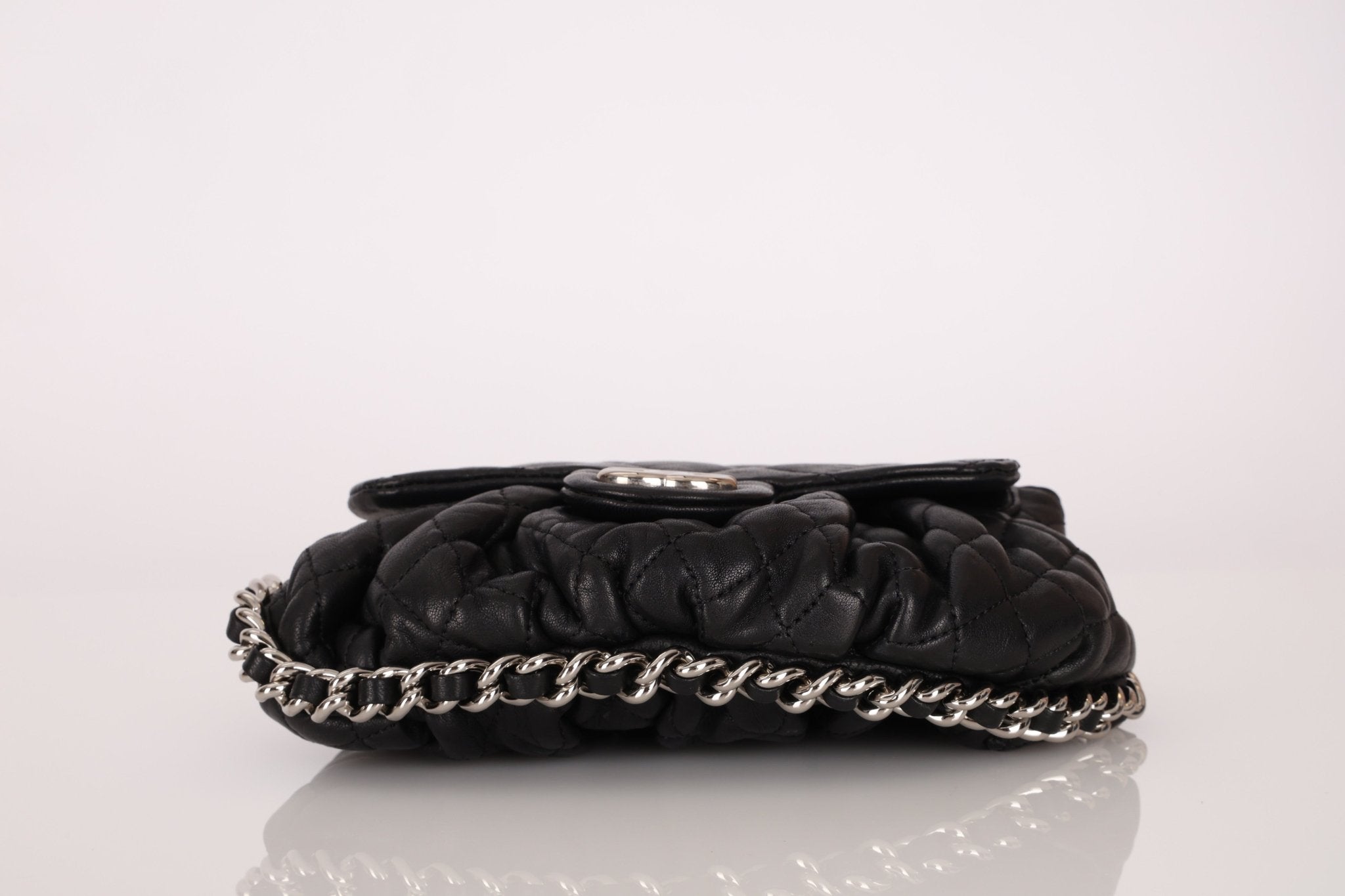 Chanel 2011 Calfskin Chain Around Dumpling Crossbody - FashioNica