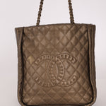 Chanel 2011 Calfskin Paris - Byzance Bronze Instanbul Chain Tote - FashioNica