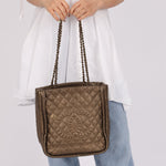 Chanel 2011 Calfskin Paris - Byzance Bronze Instanbul Chain Tote - FashioNica