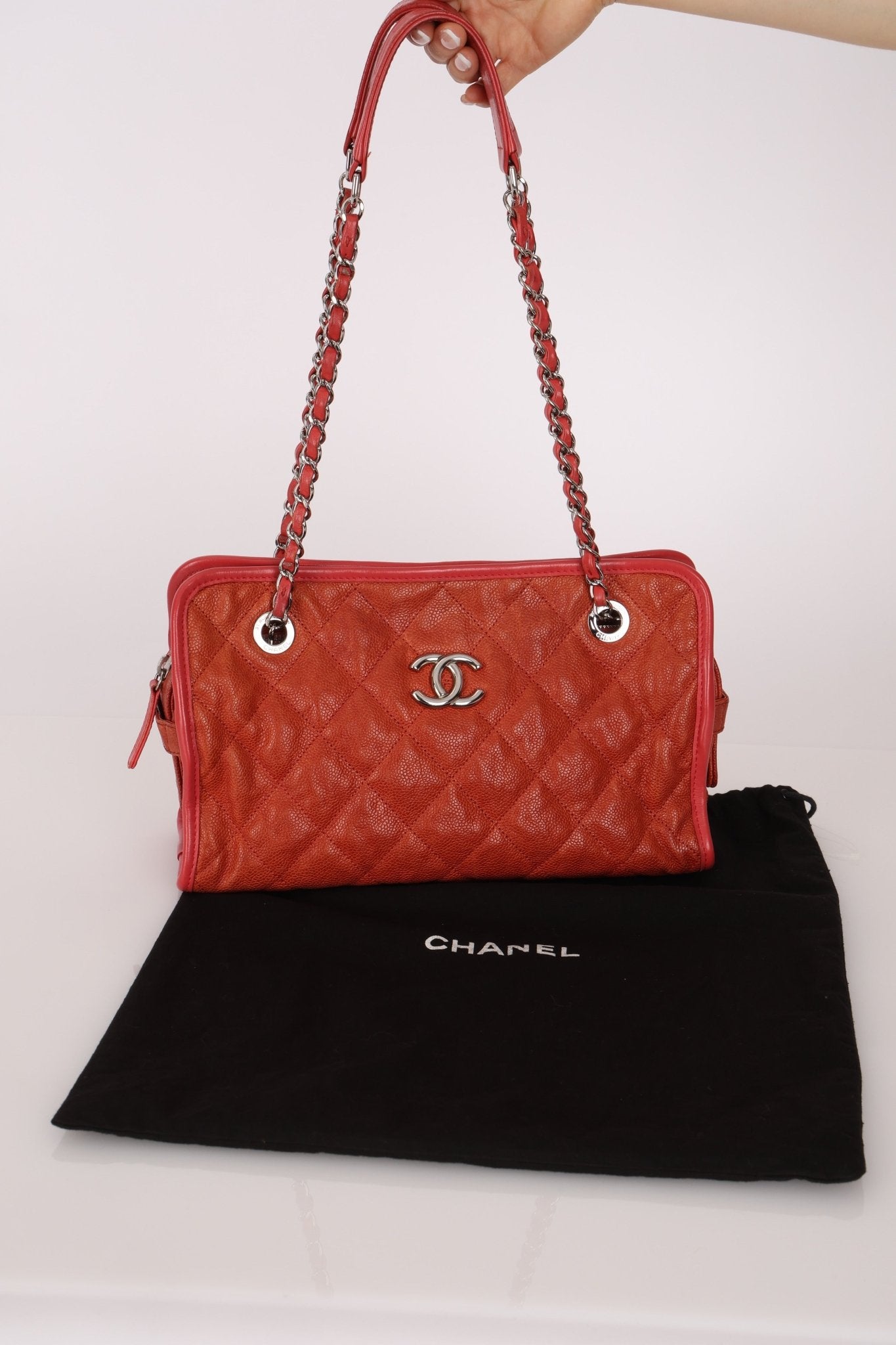 Chanel 2011 Caviar French Riviera Mini East West Tote - FashioNica