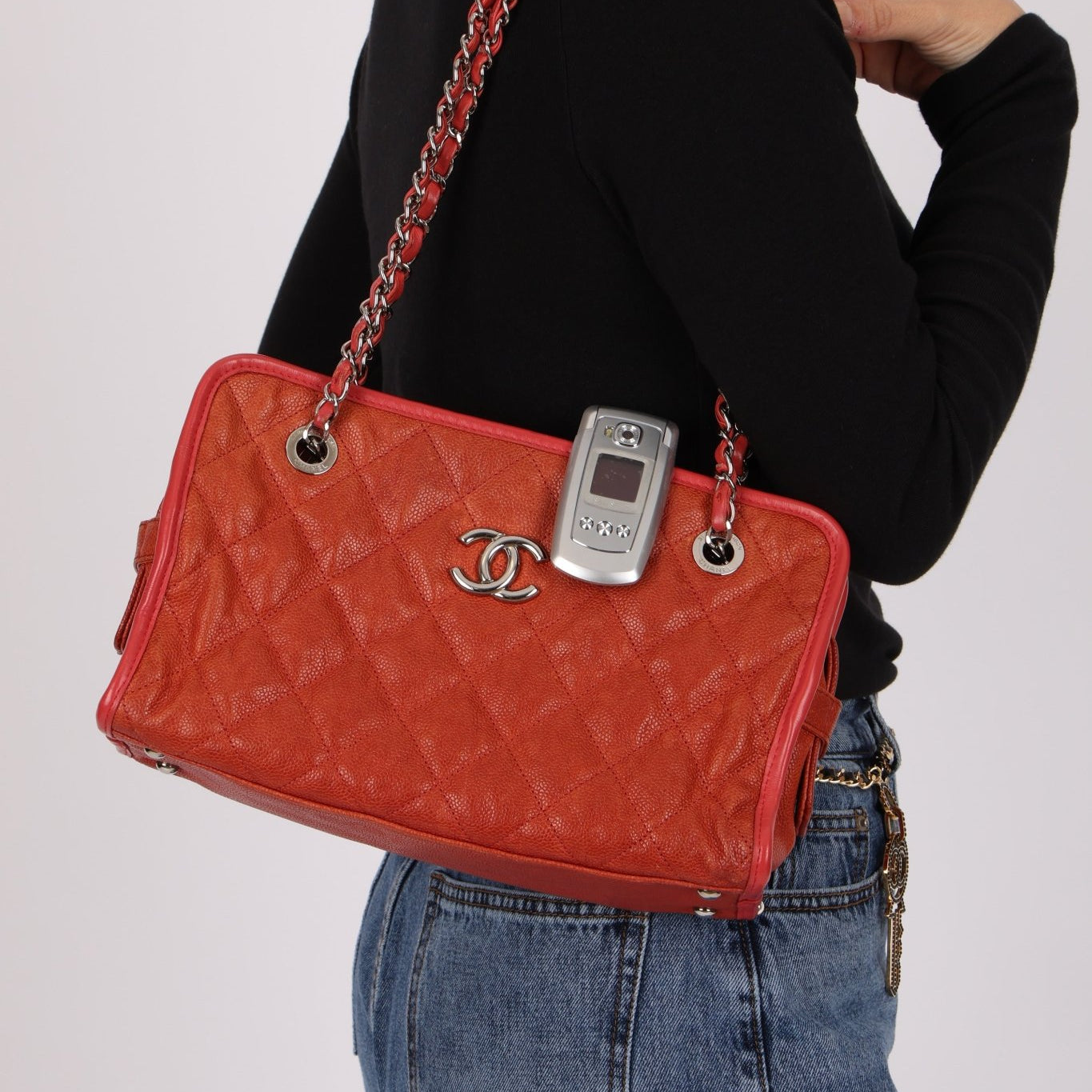 Chanel 2011 Caviar French Riviera Mini East West Tote - FashioNica