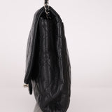 Chanel 2011 Caviar Single Flap Turnlock Clutch on Chain - FashioNica