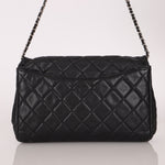 Chanel 2011 Caviar Single Flap Turnlock Clutch on Chain - FashioNica