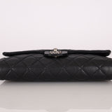 Chanel 2011 Caviar Single Flap Turnlock Clutch on Chain - FashioNica