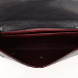 Chanel 2011 Caviar Single Flap Turnlock Clutch on Chain - FashioNica