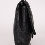 Chanel 2011 Caviar Single Flap Turnlock Clutch on Chain - FashioNica