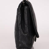 Chanel 2011 Caviar Single Flap Turnlock Clutch on Chain - FashioNica