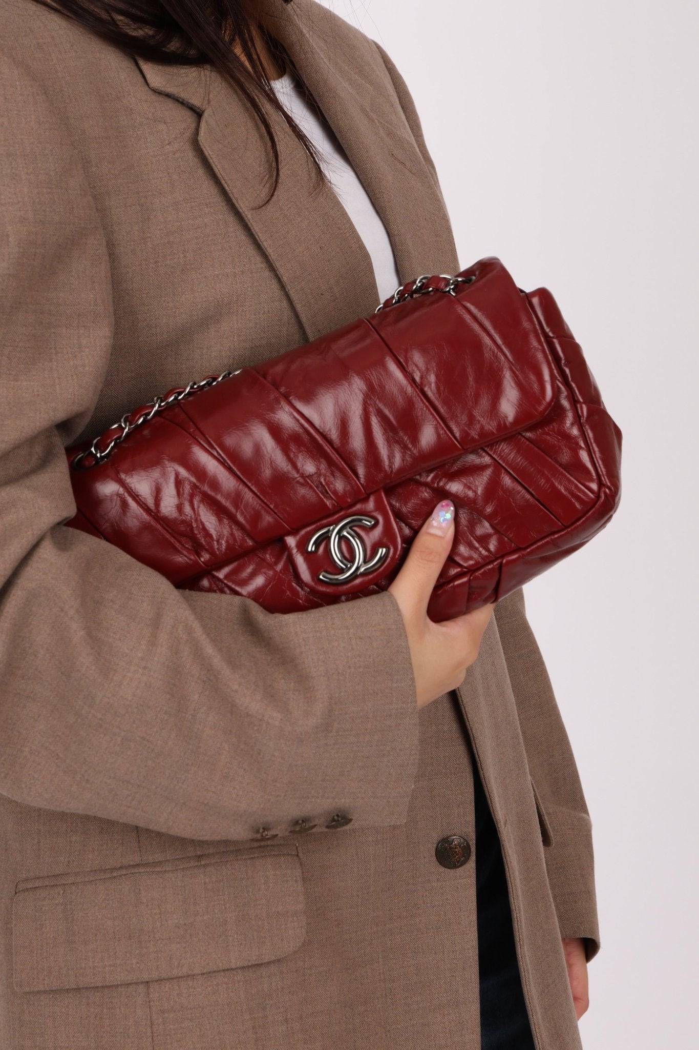 Chanel 2011 CC Glazed Twisted Medium Flap Bag - FashioNica