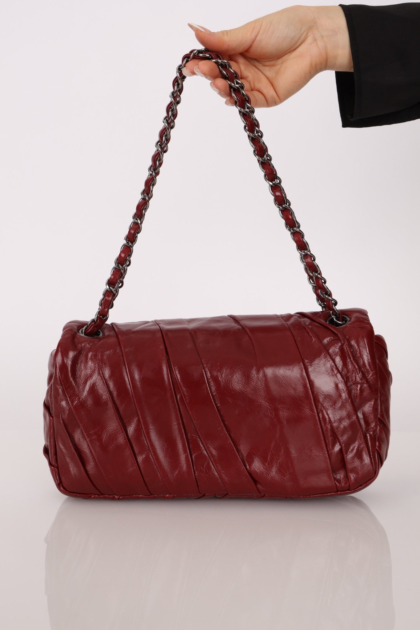 Chanel 2011 CC Glazed Twisted Medium Flap Bag - FashioNica