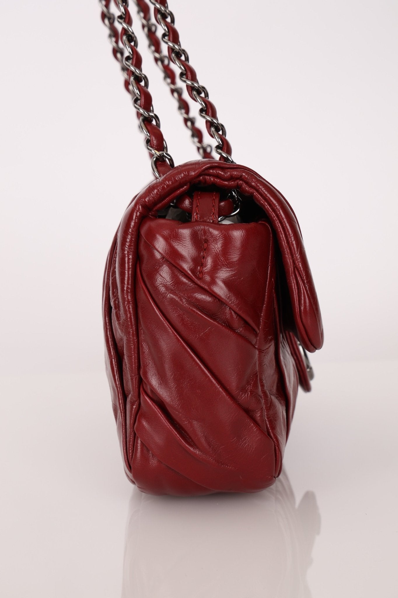 Chanel 2011 CC Glazed Twisted Medium Flap Bag - FashioNica