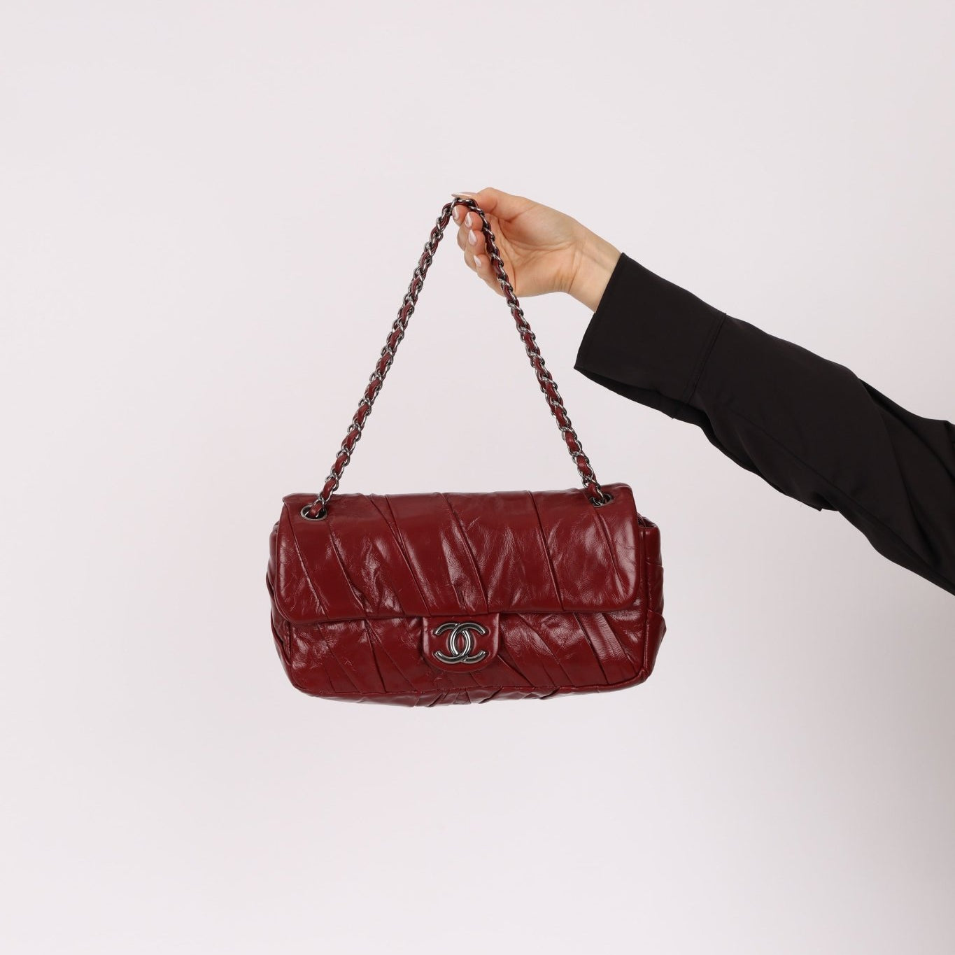 Chanel 2011 CC Glazed Twisted Medium Flap Bag - FashioNica