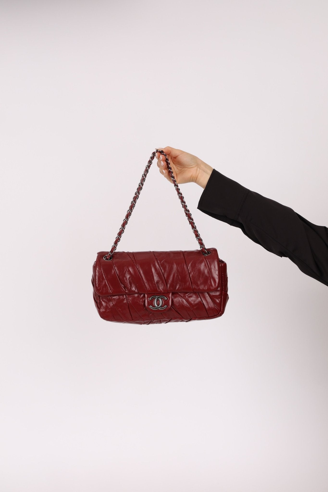 Chanel 2011 CC Glazed Twisted Medium Flap Bag - FashioNica